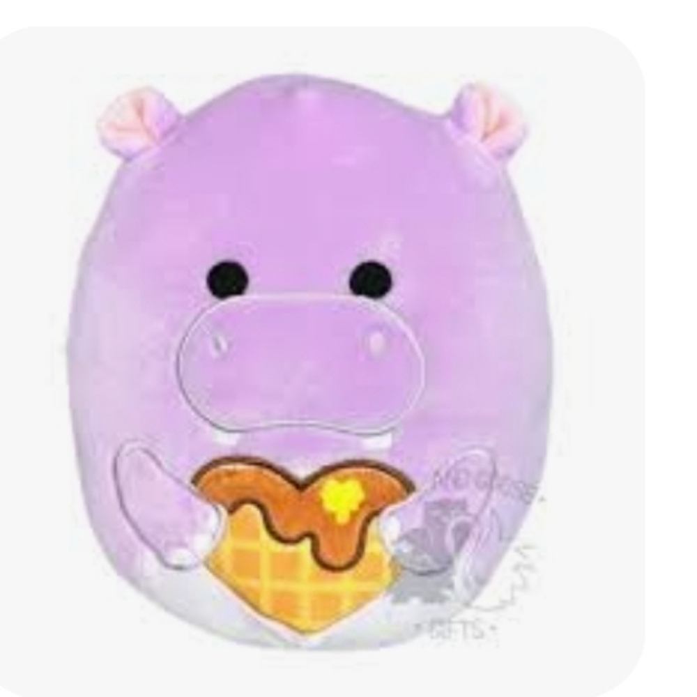 Squishmallows 12" Hanna the Hippo with Waffle Plush- NWT